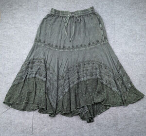 Vintage Midi Skirt Womens One Size Whimsigoth Fairy Grunge 90s Boho Cottage